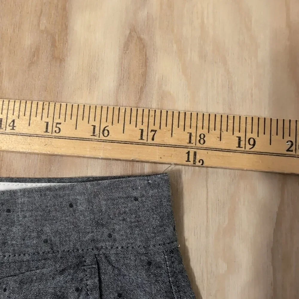 J Crew Shorts Mens 34‎ Gray Polka Dot Flat Front Chino Gramercy Lightweight